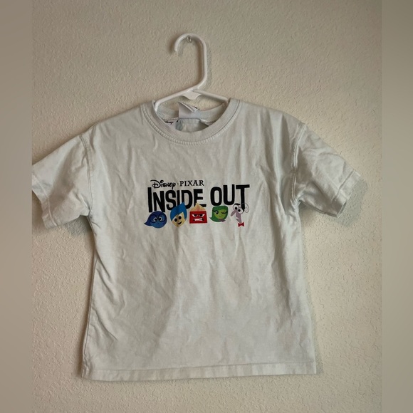 Zara Kids White Inside Out Graphic T-Shirt size 4 Years - Picture 4 of 4